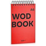 WODBOOK A6 Cross Training Journal by ProFit - WOD Logbook - Cross Training Tracking Diary – WOD Book | 140 pages - Track 125 WODs | Designed to Track Your Strength, Conditioning and Skills