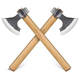 Dream Reach Throwing Hatchets 2 Pack, Professional 16' Throwing Tomahawk Axe Throwing Game for Backyard, Hand Forged Viking Throwing Axe Set for Adults for Competition and Recreation