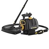 McCulloch MC1270 Portable Power Cleaner with Floor Mop, Variable Steaming, 16-Piece Accessory Set, All-Natural Chemical-Free Cleaning, Black