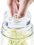 4-Pack of Fermentation Glass Weights with Easy Grip Handle for Wide Mouth Mason Jars
