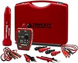 Triplett 3388 Fox & Hound HotWire Live Wire Tone and Probe Wire Tracing Kit with Adjustable Sensitivity - Traces Wires from 0 ~ 250 VAC and up to 1000 ft,Black