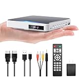 Arafuna Mini DVD Players for TV, DVD Player HDMI with Remote Control and RCA Cord, 1080P HD Region Free DVD Players Compatible with USB/TF Card, Small Compact CD/DVD Player for Home Support PAL/NTSC