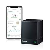 Ecosense EQ100 EcoQube, Smart Continuous Radon Detector for Home, Easy to Use, Accurate, Wi-Fi, USA Version pCi/L