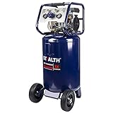 STEALTH Air Compressor, Ultra Quiet, Oil-Free and Long Life Cycle,1.8 Hp 20 Gallon Compressor with Large Rubber Wheels (Blue, SAQ-12018)