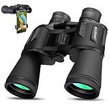 Rikeeyir 10x50 Binoculars for Adults - HD Optics for Birdwatching, Hunting and Outdoor Activities - Water-Resistant, Shockproof and Durable Design for Hiking and Wildlife Observation