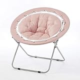 Urban Shop Micromink Web Saucer Chair, Blush