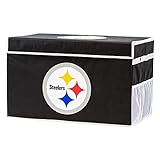 Franklin Sports Pittsburgh Steelers NFL Storage Footlocker Bin - Large Folding Organizer Container - NFL Office, Bedroom + Living Room Décor - 26' x 16'