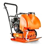 SuperHandy Plate Compactor Heavy Duty 7HP 4200lbs Impact Force - w/Water Tank for Concrete and Dirt
