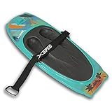 Xspec Kneeboard with Hook for Knee Surfing Boating Waterboarding with Padded Foam Surface, Aqua