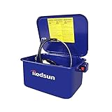 Parts Washer 3.5 Gallon Capacity Tank Cabinet Portable Automotive Parts Cleaner for Wheel Bearings, Gears, and carburetors (Blue)…