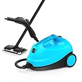 MLMLANT Steam Cleaner, Steam Mop with 21-Piece Accessory Set, 1.5L Water Tank Capacity 1500W Handheld Steamer Carpet Cleaner for Multi-Purpose and Multi-Surface Floors, 16.4ft Power Cord, Blue