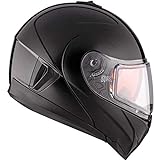 Snowmobile Helmet Modular Flip Up CKX Tranz 1.5 AMS Glossy Black XSmall X-Small