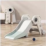 Rorland Completely Foldable Freestanding Slide for Toddlers Physical Activities, Portable for Indoor or Outdoor, Easy Assembly and Fold up, Ideal Gift for Kids and Preschoolers Aging 2 to 6 Years Old