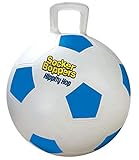 Socker Boppers Hippity Hopper Ball, Inflatable Jump Balance 15” Ball for Kids, Soccer Ball, Indoor and Outdoor Fun, Durable Heavy Gauge Vinyl, EZ Grip Handle, Promotes Balance-Coordination-Strength