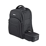 StarTech.com Unisex Backpack Ergonomic Computer Bag with Removable Accessory Case-Laptop/Tablet Pockets-Nylon, Black, 15.6'