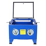 Bench Top Abrasive Blast Cabinet, 25gallon, 80psi, Removes Rust, Grime, and Paint, Great for Automobile Repairman or Anyone Restoring Antique Metal Objects