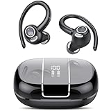 Csasan Headphones Wireless Earbuds Sport, Bluetooth 5.3 Ear Buds Over-Ear 3D Stereo Headset with Earhooks, 48H Wireless Earphones with HD Mic, IP7 Waterproof Earbud for Workout/Sports/Running