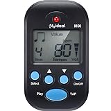 Mini Digital Metronome, Multifunctional, Portable, Volume Adjustable, Clip on, with Speaker, Beat Tempo, with Battery for Piano, Guitar, Saxophone, Flute, Violin, Drum (Black)