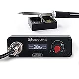 65W Soldering Iron Station Kit, SEQURE MSS12 Digital Portable Solder Iron Station with Auto Sleep & Standby, 9s Fast Heating 212°F-842°F, Calibration, Programmable Soldering Station