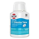 HTH 42047 Swimming Pool Care 1' Chlorine Tabs, Swimming Pool Chlorinating Sanitizer, 5lb