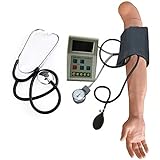 JTZSD Blood Pressure Training Arm Model with Adult Blood Pressure Cuff and Carrying Case and Stethoscope Arm Model Blood Pressure Practi
