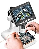 4.3' Digital Microscope for Adults, SKYEAR Coin Microscope1000X Magnification with 8 Ajustable LED Fill Lights, USB Microscope for Windows/MacOS, Coin Collection Supplies