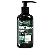 Antifungal Antibacterial Soap & Body Wash - Natural Anti-Fungal Treatment with Tea Tree Oil for Jock Itch, Athletes Foot, Body Odor, Nail Fungus, Ringworm, Eczema & Back Acne - For Men and Women - 8oz