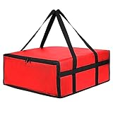 musbus Pizza Carrier Insulated Bags Large for Deliveries, Insulated Pizza Carrier Delivery Bag 20x20 Food Bag for Personal and Professional Use