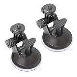 ThtRht 2 Pack Dash Cam Suction Cup Mount with 1/4 Screw Thread Windshield Camera Holder Stand for Car Dashcam GPS Driving DVR Action Camcorder Phone Bracket Video Recorder