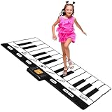 Play22 Floor Piano Mat for Toddlers 71' - 24 Keys Piano Play Mat - Keyboard Playmat has Record, Playback, Demo, Play, Adjustable Vol. - Best Piano Gift for Boys & Girls