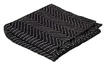 Moving Storage Packing Blanket - Super Size 40' x 72' Professional Quilted Shipping Movers Furniture Pad (Black)