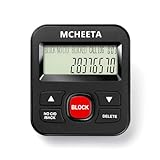 Mcheeta Call Blocker for landline Phones, Caller id Box Landline Device with Blacklist, Simply Block All Unwanted Calls, Robocalls, Incoming Calls and Nuisance Calls by Pressing One Button, Black