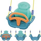 3 in 1 Baby Swing for Infants to Toddler, Baby Swing Outdoor/Indoor with Ceiling Hook, Swing Sets for Backyard with Adjustable Straps