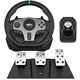 PXN Racing Wheel - Steering Wheel V9 Driving Wheel 270°/ 900° Degree Vibration Gaming Steering Wheel with Shifter and Pedal for PS4,PC,PS3,Xbox Series X|S, Xbox One(V9)