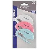 Westcott All Purpose Compact Letter Opener 3pk, Assorted Colors