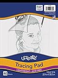 Pacon UCreate Tracing Pad, White, 9' x 12', 40 Sheets