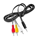 Love your yy 10FT 3.5mm to 3 RCA Male Plug to RCA Stereo Audio Video Male AUX Cable, 3.5mm to RCA Camcorder AV Video Output Cable 1/8' TRRS to 3 RCA Male Cord