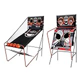 Lancaster 2 Player Electronic Arcade 3 in 1 Basketball, Football, Baseball Home Family Rec Room Game with LED Scorekeeper