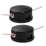 AMINORD 2 Packs Trimmer Head for Echo Speed Feed 400 SRM Series Straight Shaft Bump Feed Weed Eater (10mm x 1.25mm LH), Perfectly Fits SRM-225 SRM-230 SRM210 and More, Replace OEM Part #99944200907
