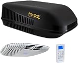 RecPro RV Air Conditioner 15K Non-Ducted | With Heat Pump for Heating or Cooling Option | RV AC Unit | Camper Air Conditioner (Black)