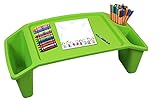 Basicwise QI003253G Kids Lap Desk Tray, Portable Activity Table, Green, 1 Piece