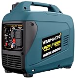 HEOMAITO Portable Inverter Generator 1200W Ultra Quiet Gas Power Equipment with CO Sensor Parallel Capability, EPA Compliant, Ultra Lightweight for Outdoor Camping, RV Ready & Backup Home Use