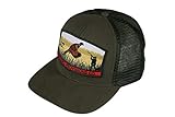 Sendero Provisions Co. Outdoor Snapback Hat with Bird Hunter Woven Patch & Mesh Back for Breathability (Jalapeno/Olive)