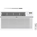 LG 8,000 BTU Window Air Conditioner, 350 Sq.Ft. (14' x 25' Room Size), Quiet Operation, Electronic Control with Remote, 3 Cooling & Fan Speeds, Auto Restart, 115V, White