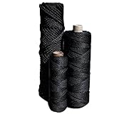 SGT KNOTS Tarred Twine - 100% Nylon Bank Line for Bushcraft, Netting, Gear Bundles, Construction, Lacing Twisted Cord, Weatherproof | #36-1/4 lb