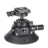 SUNWAYFOTO BS-01 Suction Cup Mount  Ball Head for DSLR Camera,Phone Holder,Gopro for Car,Load 22lbs.( 10KG)