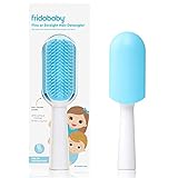 FridaBaby Fine or Straight Hair Detangling Kids Brush, Detangles Knots Without Tears or Breakage, Comb Teeth and Bristle Design