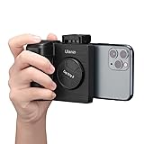 CapGrip II Smartphone Camera Grip Holder w Remote Control Shutter 1/4' Tripod Mount Phone Clip for iPhone 14 13 X Max Pro Samsung Google & Android Phone Selfie Vlog Video Shooting Cold Shoe - CG01