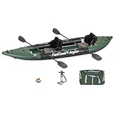 385FTA Fasttrack Angler 1–2-Person Inflatable Green Fishing Kayak-Rigid Keel, Drop Stitch Floor w/Seat(s), Paddle(s), Pump & Bag (385FTA Fasttrack Angler Pro Angler Kayak)