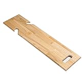 Wooden Slide Transfer Board Assist Device for Transferring Patient,Elderly and Handicap from Wheelchair to Bed, Bathtub, Car